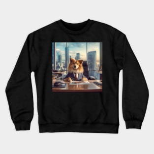 The Bussinessman Dog Crewneck Sweatshirt